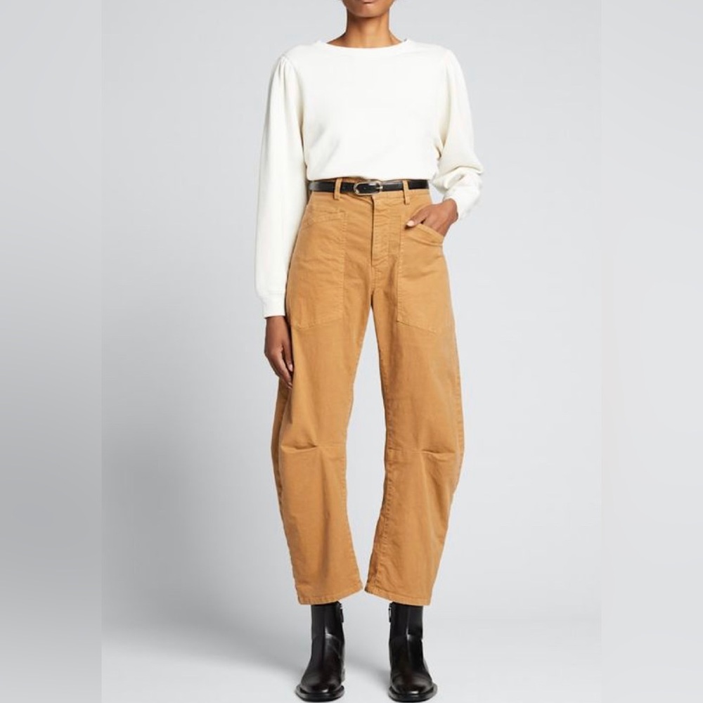 NILI LOTAN Shon Stretch Cotton Pants Amber Color Size 6